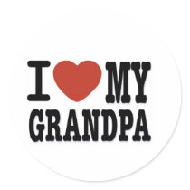 I LOVE MY GRANDPA stickers by senicaco I LOVE MY GRANDPA stickers