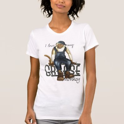 I Love My Grease Monkey Funny T-Shirts