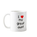 I Love My Great Aunt mugs