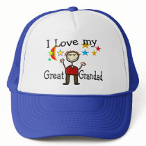 I Love My Great Grandad hats