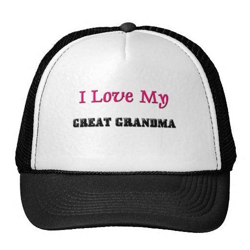 I Love My Great Grandma Mesh Hat
