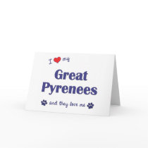 I Love My Great Pyrenees (Multiple Dogs) cards by thatsalottadogs I Love My Great Pyrenees (Multiple Dogs) cards