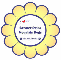 I Love My Greater Swiss Mountain Dogs Ornament photo sculptures