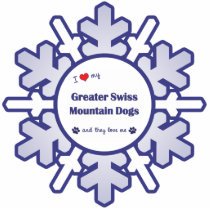 I Love My Greater Swiss Mountain Dogs Ornament photo sculptures