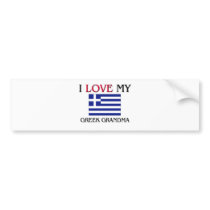 I Love My Greek Grandma bumper stickers by flagshirt I Love My Greek Grandma bumper stickers