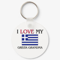 I Love My Greek Grandma keychains