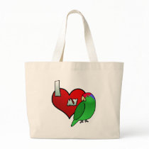 I Love my Green Cheeked Amazon bags