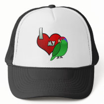 I Love my Green Cheeked Amazon hats