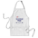 I Love My Greenland Dogs (Multiple Dogs) Aprons