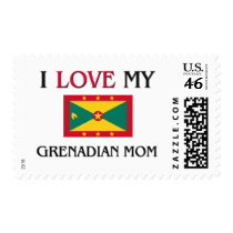 I Love My Grenadian Mom postage
