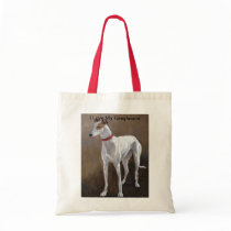 I Love My Greyhound Dog Art Tote Bag