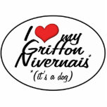 I Love My Griffon Nivernais (It's a Dog) Cut Out