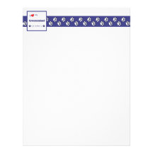I Love My Groenendael (Female Dog) Custom Letterhead