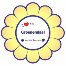 I Love My Groenendael (Female Dog) Photo Cut Outs