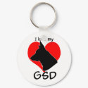 I love my GSD keychain by designsbyrenie I love my GSD keychain
