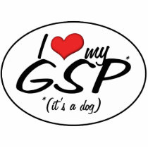 I Love My GSP (It's a Dog) Photo Sculptures