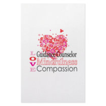 I Love My Guidance Counselor Card Stationery Paper