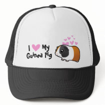 I Love My Guinea Pig / Cavy (smooth hair) Hat