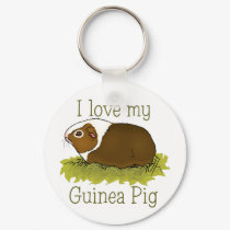 I Love my Guinea Pig keychains