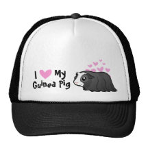 I Love My Guinea Pig (long hair) Mesh Hat