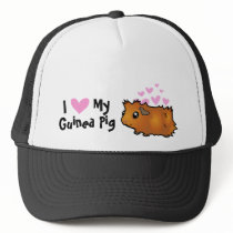 I Love My Guinea Pig (scruffy) Hat