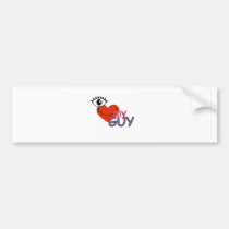 I Love My Guy - I Love My Girl bumper stickers