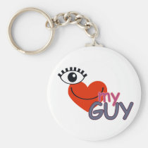 I Love My Guy - I Love My Girl keychains
