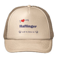 I Love My Haflinger (Male Horse) Hat