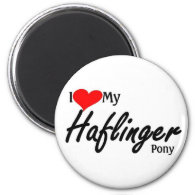 I love my Haflinger Pony Magnet
