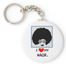 I love my Hair - Afro Key Chain
