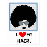 I love my Hair - Afro Post Cards
