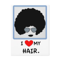 I love my Hair - Afro Post Cards