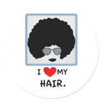 I love my Hair - Afro Stickers