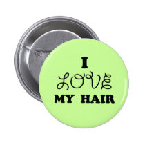 I love my hair buttons