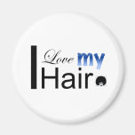 I Love my Hair Refrigerator Magnets