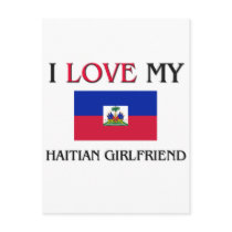I Love My Haitian Girlfriend postcards