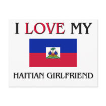 I Love My Haitian Girlfriend postcards