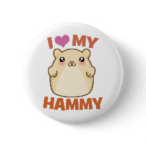 I Love My Hammy buttons by konceptskritters I Love My Hammy buttons