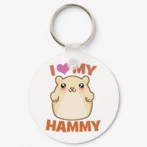 I Love My Hammy keychains by konceptskritters I Love My Hammy keychains