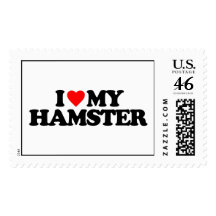 I LOVE MY HAMSTER POSTAGE