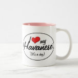 I Love My Havanese (It's a Dog) Mugs