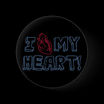 I Love My Heart buttons