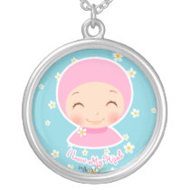 I Love My Hijab Pendant Necklace necklaces