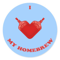 I Love My Homebrew Sticker