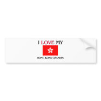 I Love My Hong Kong Grandpa bumper stickers
