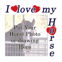 I love my Horse: Add your Photo or Text t-shirts by HorseTeez I love my Horse: Add your Photo or Text t-shirts