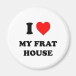 I Love My House Magnet