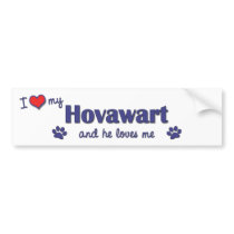 I Love My Hovawart (Male Dog) Bumper Sticker