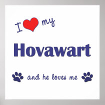 I Love My Hovawart (Male Dog) Print