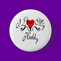 I Love My Hubby buttons by fashionfiles I Love My Hubby buttons